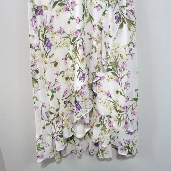 Jessica Howard Faux Wrap Dress Size 14 Floral - Picture 6 of 10